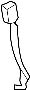 Image of Belt, Seat. Lap Belt. (Left, Rear) image for your 1997 TOYOTA CAMRY