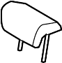 Image of Headrest Assembly, SE. Headrest, outer. (Rear) image for your 2011 Toyota Prius   