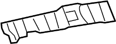 Image of Headliner Spacer. Spacer, Side Rail. (Right) image for your 1997 TOYOTA CAMRY