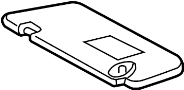Image of Sunvisor. (Left) image for your 2007 TOYOTA CAMRY LE 2400CC 16-VALVE DOHC EFI, MANUAL , 5-SPEED