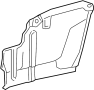 Image of Radiator Support Splash Shield (Front) image for your 2007 TOYOTA RAV 4