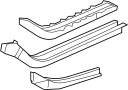 Image of Frame Side Member Assembly (Front, Lower) image for your 2016 TOYOTA Prius C