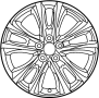Image of Wheel, alloy. Wheel, Disc. Confirm the OEM logo. image for your 2021 Toyota Prius Prime   