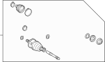 Image of CV Axle Assembly (Front) image for your 2002 Toyota RAV4   