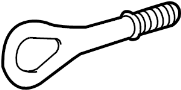Image of Tow Hook (Front, Rear) image for your 2014 TOYOTA Prius V