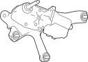 Image of Back Glass Wiper Motor (Rear) image for your 2022 Toyota Highlander   