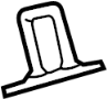 Image of Liftgate Lock Striker Plate (Lower) image