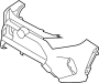 Image of Bumper Cover (Front, Upper) image for your 2020 Toyota RAV4 2.5L A/T AWD XLE Sport Utility 