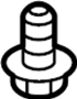 View Radiator Support Tie Bar Bolt (Lower) Full-Sized Product Image