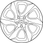 Image of CAP SUB - ASSEMBLY, WHEEL. WHEEL COVER. image for your 2018 TOYOTA RAV4
