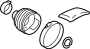 Image of CV Joint Boot Kit (Front). A kit of one or multiple. image for your 1995 Toyota Celica  GT CONVERTIBLE 