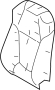 Image of Seat back pad. (Left, Front) image for your TOYOTA RAV 4 LE