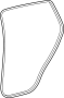 View Door Seal (Rear, Lower) Full-Sized Product Image 1 of 2