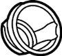 View Filler cover. SHIELD, FUEL TANK FI.  Full-Sized Product Image 1 of 5