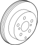 View Disc Brake Rotor (Rear) Full-Sized Product Image