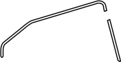 Image of Wheel Arch Flare Gasket (Front) image for your 2014 Toyota Tacoma   