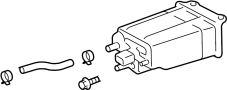 Image of Vapor Canister image for your 1998 Toyota Tacoma  Limited Extended Cab Pickup Fleetside 