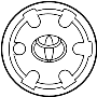 Image of Wheel Cap image for your 2019 TOYOTA TACOMA
