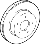 View Disc Brake Rotor (Front) Full-Sized Product Image