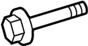 View BOLT, HEXAGON. BOLT, WINDSHIELD WASHER. Lower CONTROL arm bolt.  Full-Sized Product Image 1 of 2