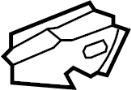 Image of Cowl Side Panel image for your 2005 TOYOTA SIENNA WAGON, 5-DOOR, LE