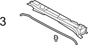 View Clip. Seal. Cowl. Retainer. (Front, Rear) Full-Sized Product Image 1 of 10