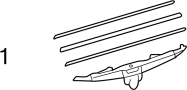 Image of Back Glass Wiper Blade Refill image for your 2022 Toyota Prius   
