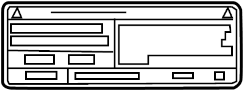 Image of AC label. LABEL, CAUTION. LABEL, COOLER SERVIC. image for your 2014 TOYOTA HIGHLANDER