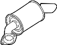 Image of Exhaust Muffler (Rear) image for your 2008 Toyota Highlander  Limited Sport Utility 