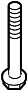 Image of Bolt. Mount. Suspension. Crossmember. (Front, Rear). Engine Cradle Bolt. image for your 2012 Toyota Prius v   