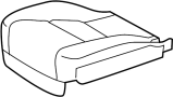 Image of Cover SUB - Assembly, Seat. Cushion Cover. (Front) image for your 2018 Toyota Highlander   