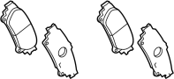 View Brake Pad Set Left And Right Full-Sized Product Image