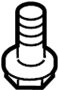 Image of Bolt. Bracket. (Front, Rear, Lower). A threaded rod with a. image for your 2024 TOYOTA RAV4 TRD Off-Road