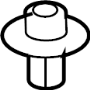 View Headlight. Grommet. Nut.  Full-Sized Product Image