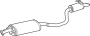 Image of Exhaust Muffler image for your 2022 Toyota Highlander   