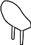 View Headrest Assembly, SE. Headrest, outer. (Rear) Full-Sized Product Image