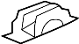 View Roof Drip Molding Clip (Front, Rear) Full-Sized Product Image