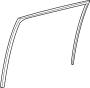 Image of Window Channel (Rear) image for your 2021 Toyota Highlander  Hybrid Platinum Sport Utility 