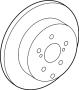 View Disc Brake Rotor (Rear) Full-Sized Product Image 1 of 2