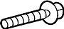 Image of Bolt. Mount. Differential. Cushion. (Rear). A threaded rod with a. image for your 2020 Toyota Camry   