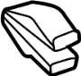 View Clip. Trim. Panel. Retainer. Cover. (Front, Rear, Upper, Lower) Full-Sized Product Image