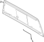 Image of Back glass. WINDOW ASSEMBLY, BACK. image for your 2013 TOYOTA TUNDRA