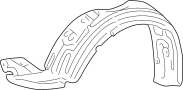 Image of Fender Splash Shield (Right, Front, Rear, Upper) image for your 2024 Toyota Sequoia  Limited Sport Utility 