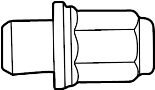 View Wheel Lug Nut Full-Sized Product Image