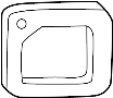 View Gasket, rear light, trunk lid, left Full-Sized Product Image 1 of 1