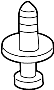 Image of Clip. Trim. (Front, Rear). Deck Lid Trim Clip. image for your 2000 TOYOTA AVALON XL 3000CC 24-VALVE DOHC EFI, AUTOMATIC  4-SPEED