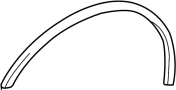 View Flare pad. PAD, BODY OUTSIDE MO. PAD, MOULDING.  Full-Sized Product Image