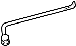 Image of Spare Tire Hoist Wrench image for your 2006 TOYOTA TACOMA