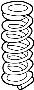 Image of Coil Spring (Front) image for your 2017 Toyota Tacoma 2.7L A/T 4WD SR5 Crew Cab Pickup Fleetside 