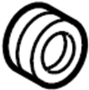 Image of Dust. Shield. Seal.  A component used to. image for your 2023 TOYOTA TACOMA SR5 Crew Cab Pickup Fleetside 2.7L 4WD